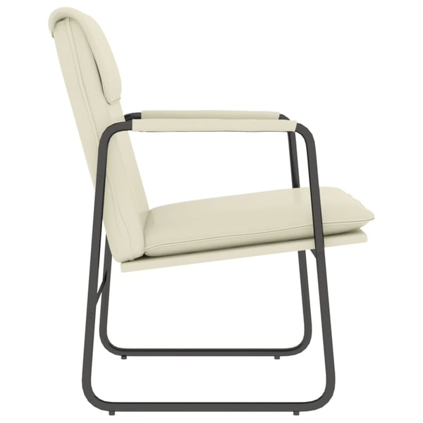 vidaXL loungestol 55x64x80 cm kunstlæder cremefarvet