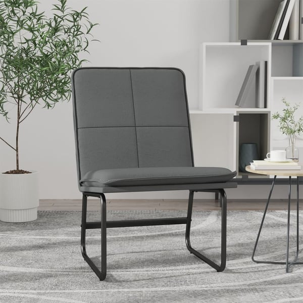 vidaXL loungestol 54x75x76 cm kunstlæder grå