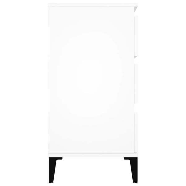 vidaXL skænk 60x35x70 cm konstrueret træ hvid