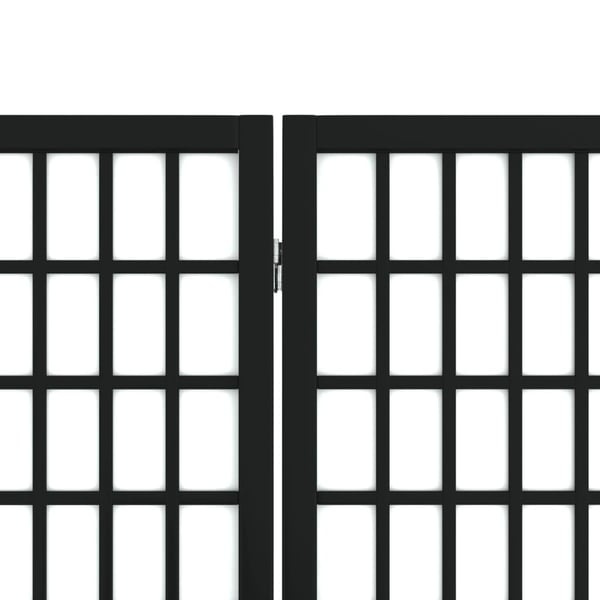 vidaXL 6-panels rumdeler 240x170 cm foldbar japansk stil sort