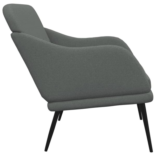 vidaXL bænk 110x76x80 cm stof mørkegrå
