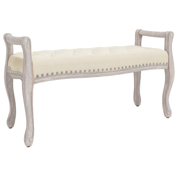 vidaXL bænk 110x45x60 cm hør
