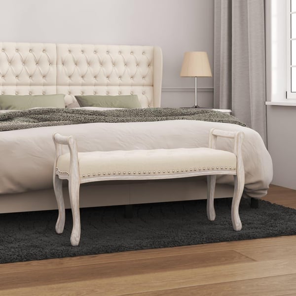 vidaXL bænk 110x45x60 cm hør