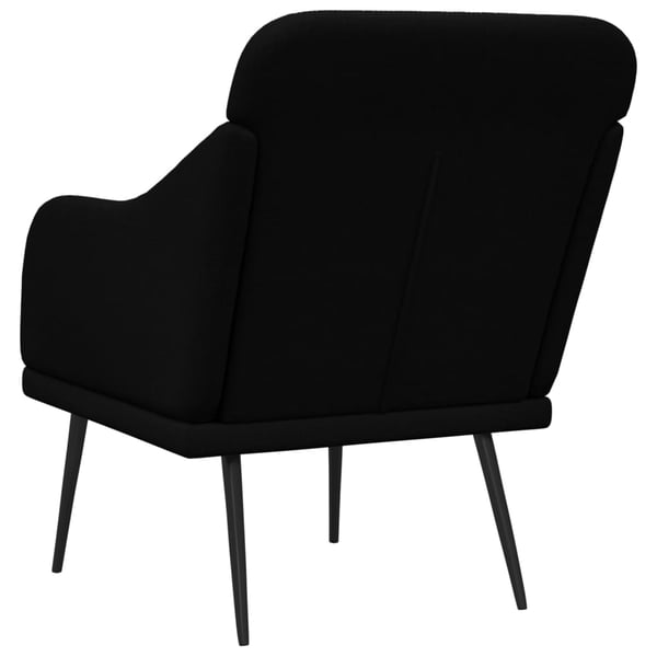 vidaXL lænestol 63x76x80 cm stof sort