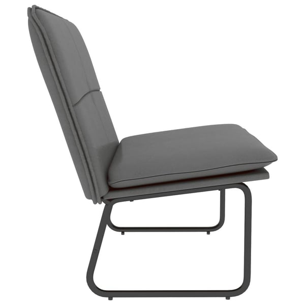 vidaXL bænk 100x75x76 cm kunstlæder grå