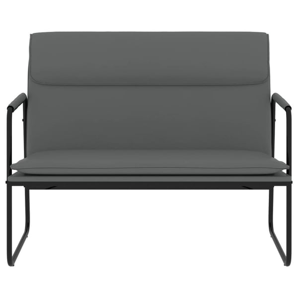 vidaXL bænk 100x64x80 cm kunstlæder grå