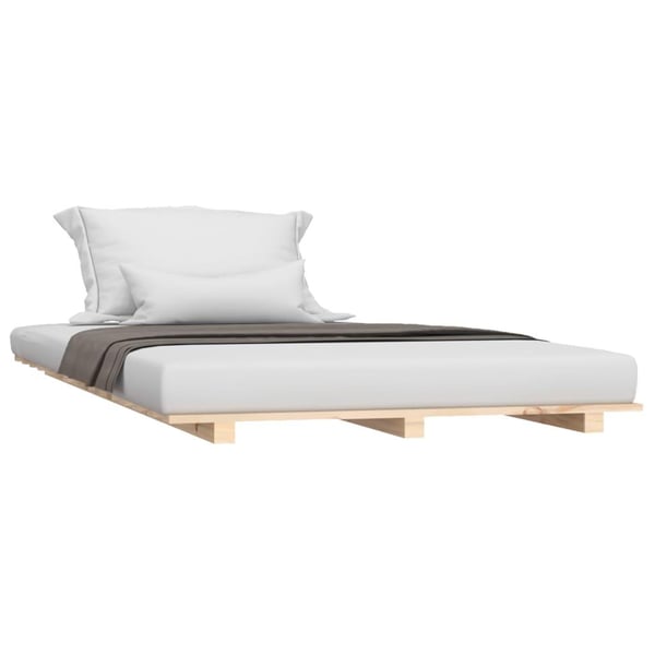 vidaXL Sengeramme 100x200 cm heltre furu