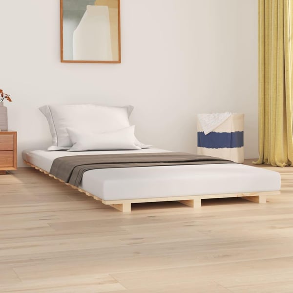 vidaXL Sengeramme 100x200 cm heltre furu