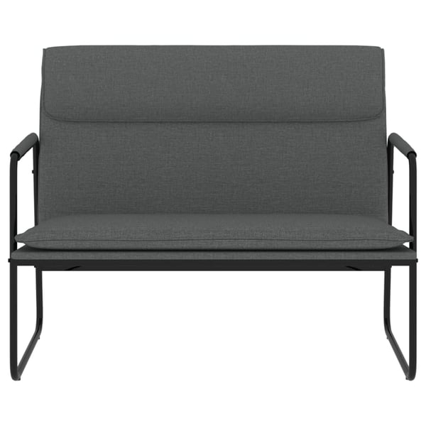 vidaXL bænk 100x64x80 cm stof mørkegrå