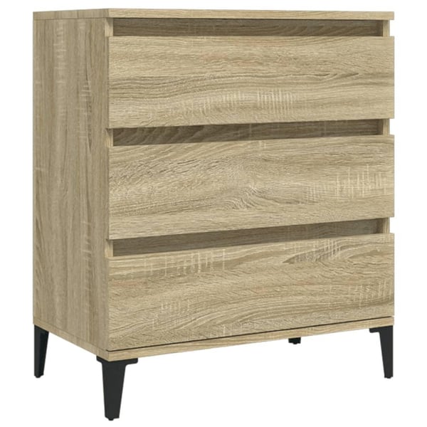 vidaXL Skjenk sonoma eik 60x35x70 cm konstruert tre