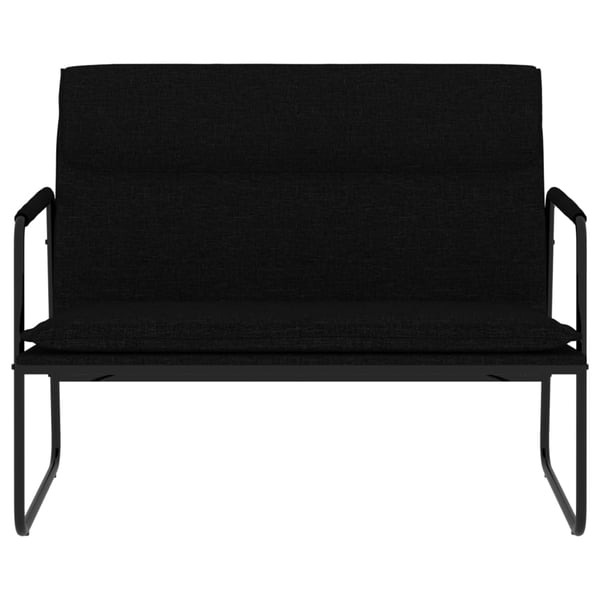 vidaXL bænk 100x64x80 cm stof sort