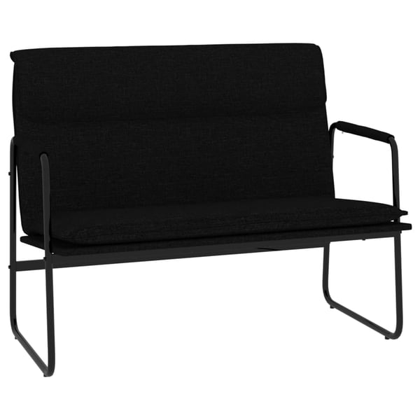vidaXL bænk 100x64x80 cm stof sort