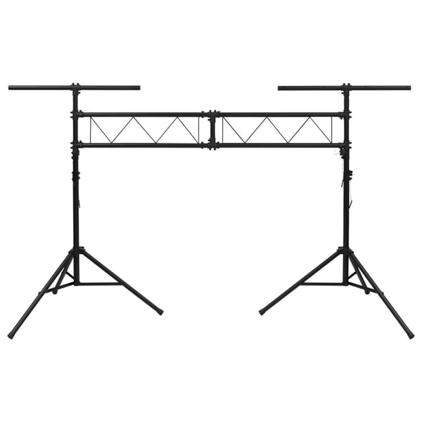 vidaXL Lysstativ svart 338x115x(180-300) cm stål