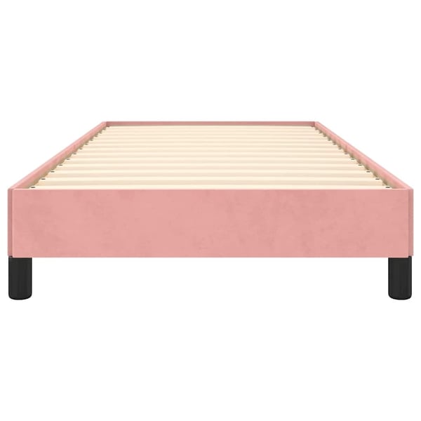 vidaXL sengeramme 80x200 cm fløjl pink