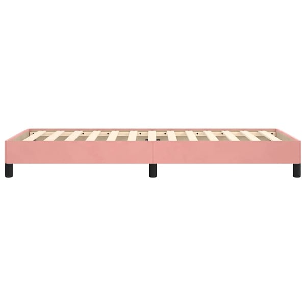 vidaXL sengeramme 80x200 cm fløjl pink