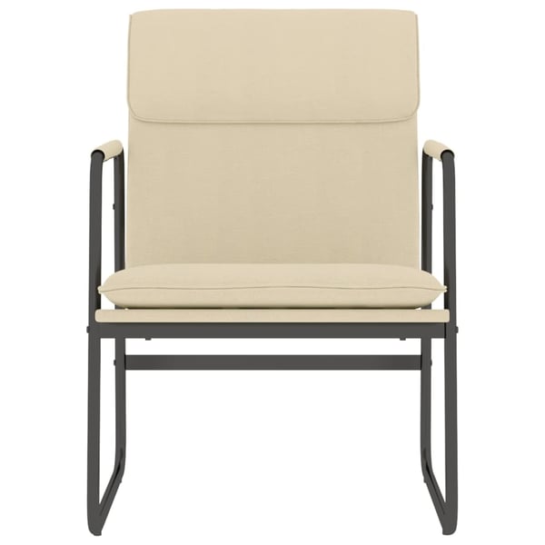 vidaXL loungestol 55x64x80 cm stof Cremefarvet