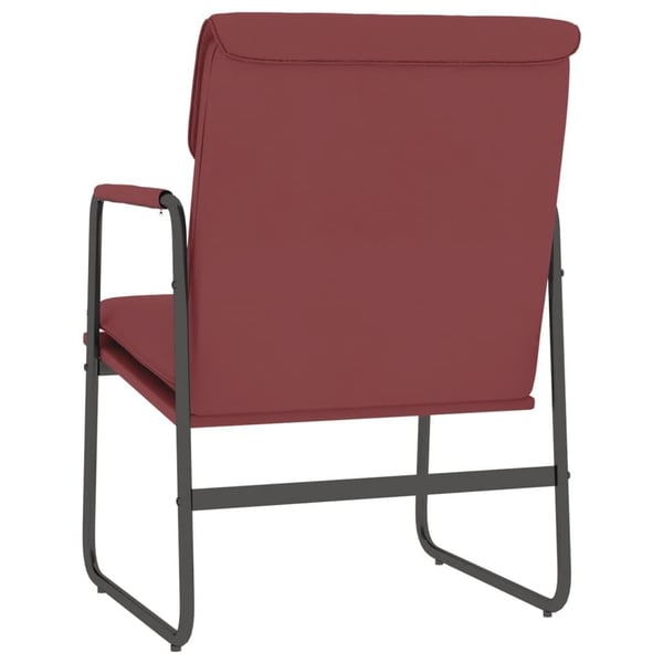 vidaXL loungestol 55x64x80 cm kunstlæder vinrød