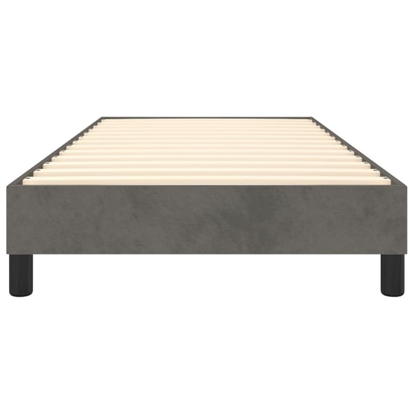 vidaXL Boxspring sengeramme Mørkegrå 90x190 cm Fløjl