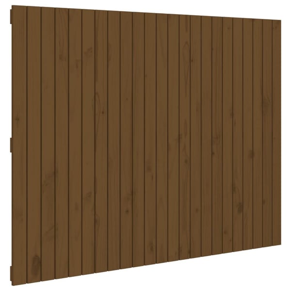vidaXL Veggmontert hodegavl honningbrun 146,5x3x110 cm heltre furu