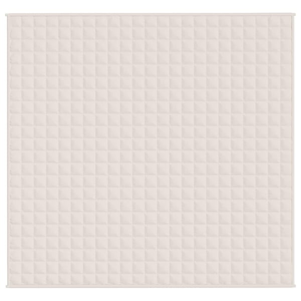 vidaXL Vektdyne kremhvit 220x235 cm 11 kg stoff