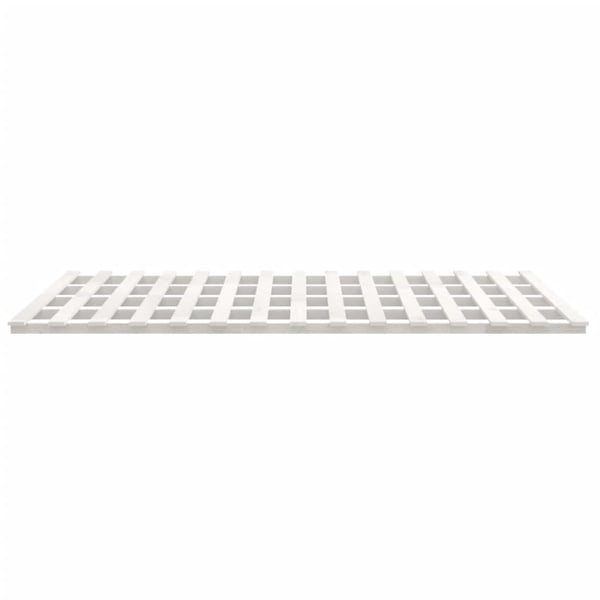 vidaXL Sengeramme hvit 200x200 cm heltre furu