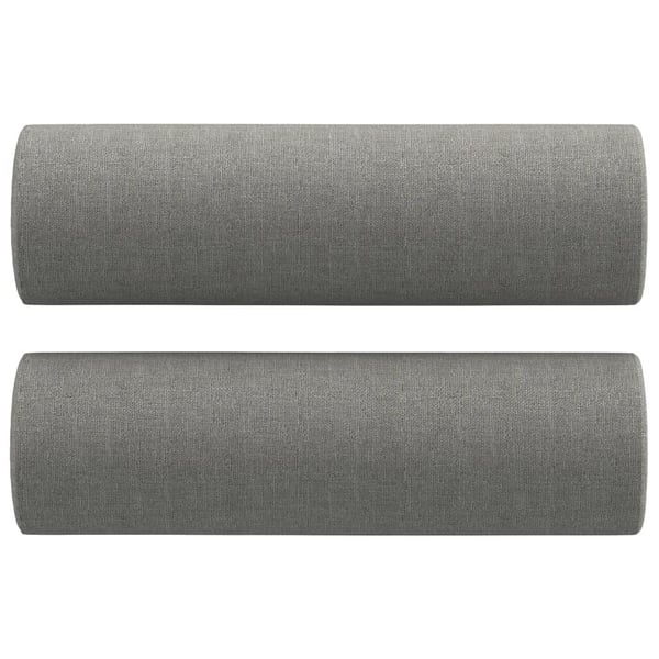 vidaXL 3-personers sofa med puder og hynder 210 cm stof mørkegrå