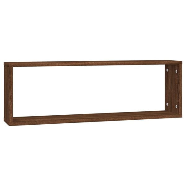 vidaXL Vägghyllor 4 st brun ek 80x15x26,5 cm konstruerat trä