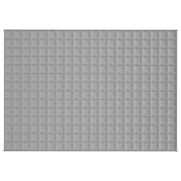 vidaXL Vektdyne grå 138x200 cm 10 kg stoff