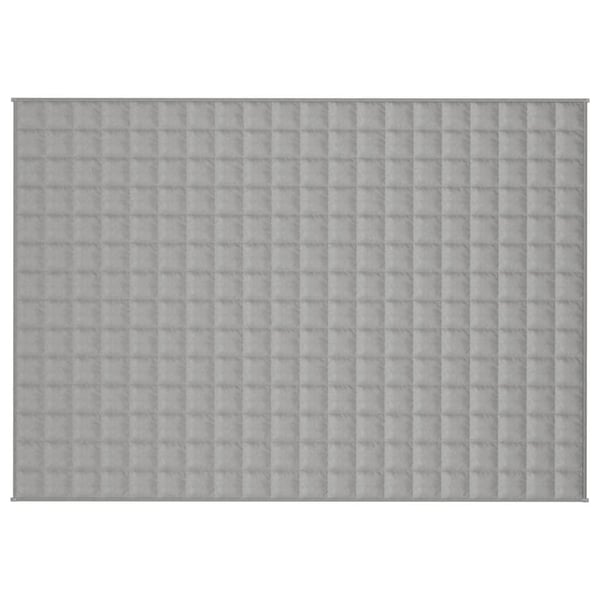 vidaXL Vektdyne grå 138x200 cm 10 kg stoff