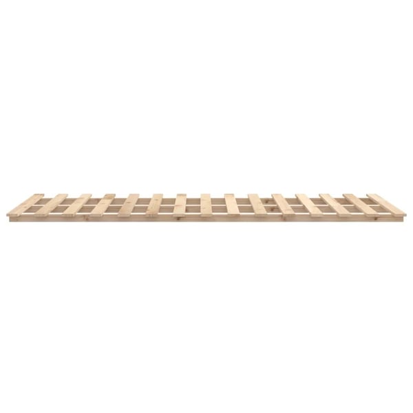 vidaXL sengestel 75x190 cm massivt fyrretræ sort