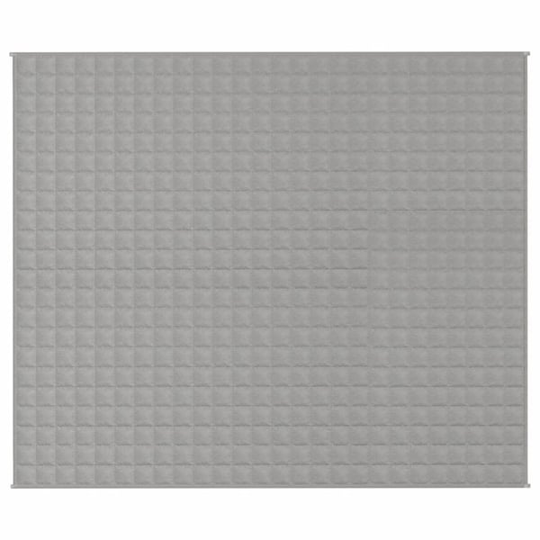vidaXL Vektdyne grå 220x260 cm 11 kg stoff
