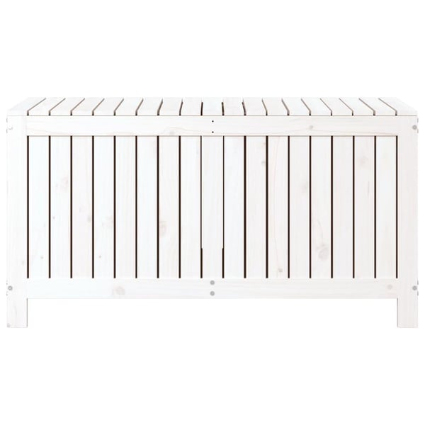 vidaXL Putekasse hvid 121x55x64 cm heltre furu