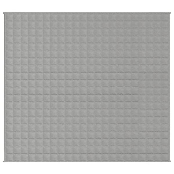 vidaXL tyngdetæppe 200x225 cm 9 kg stof grå