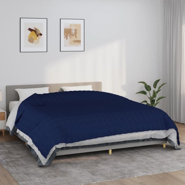 vidaXL Vektdyne blå 235x290 cm 11 kg stoff