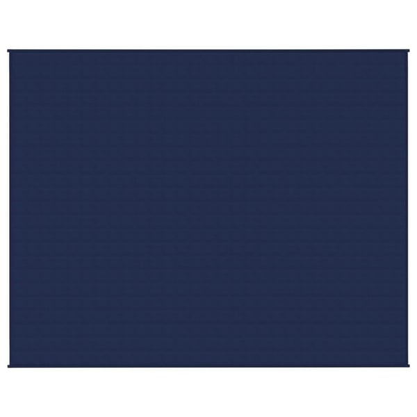 vidaXL tyngdetæppe 235x290 cm 11 kg stof blå