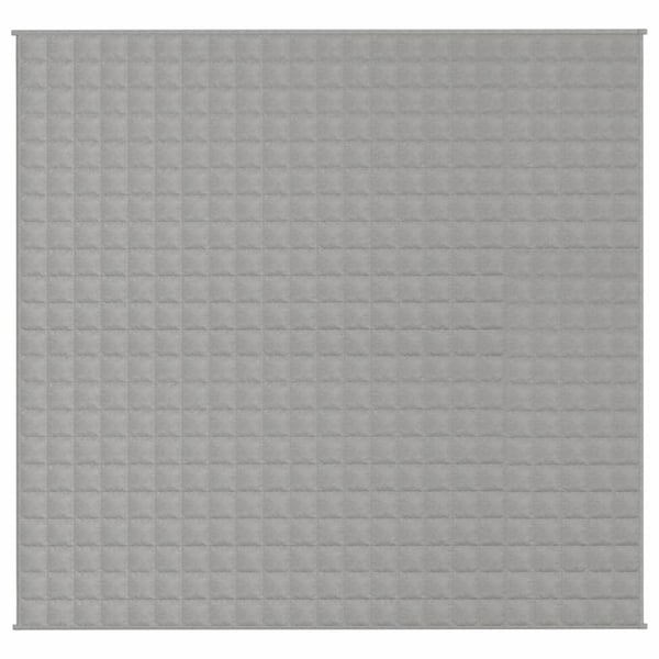 vidaXL Vektdyne grå 220x235 cm 11 kg stoff