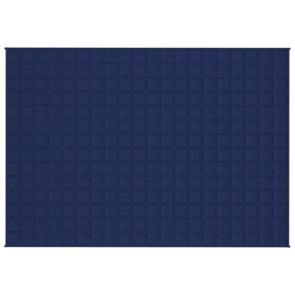vidaXL Vektdyne blå 138x200 cm 6 kg stoff