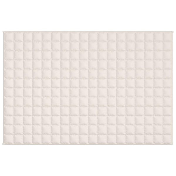 vidaXL Painopeitto vaalea kerma 120x180 cm 9 kg kangas