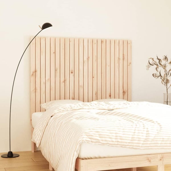 vidaXL Veggmontert hodegavl 140x3x110 cm heltre furu