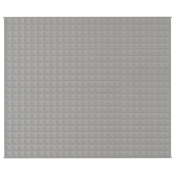 vidaXL Vektdyne grå 220x260 cm 15 kg stoff