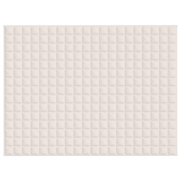 vidaXL Vektdyne kremhvit 150x200 cm 11 kg stoff