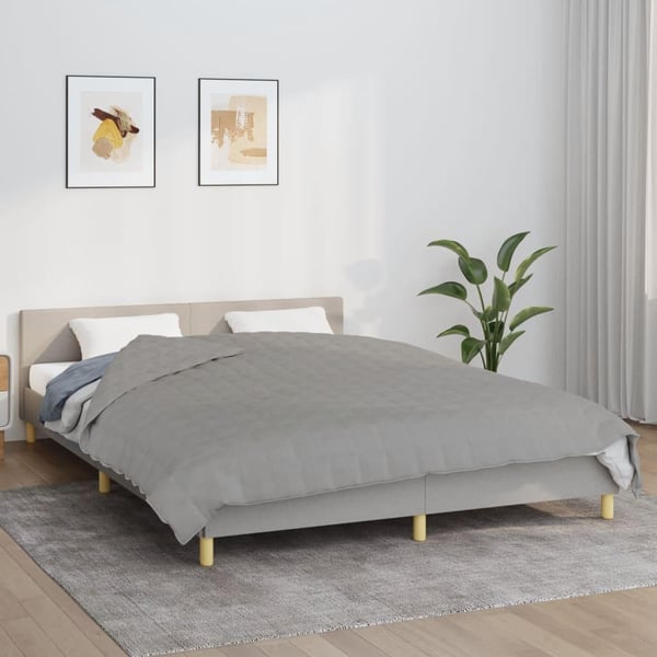 vidaXL Vektdyne grå 200x200 cm 13 kg stoff