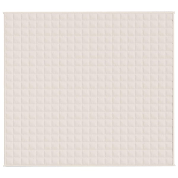 vidaXL Vektdyne kremhvit 200x225 cm 9 kg stoff