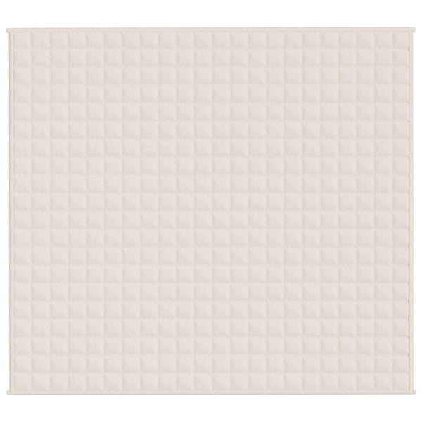 vidaXL Vektdyne kremhvit 200x225 cm 9 kg stoff