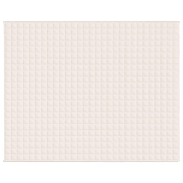 vidaXL Vektdyne kremhvit 235x290 cm 11 kg stoff