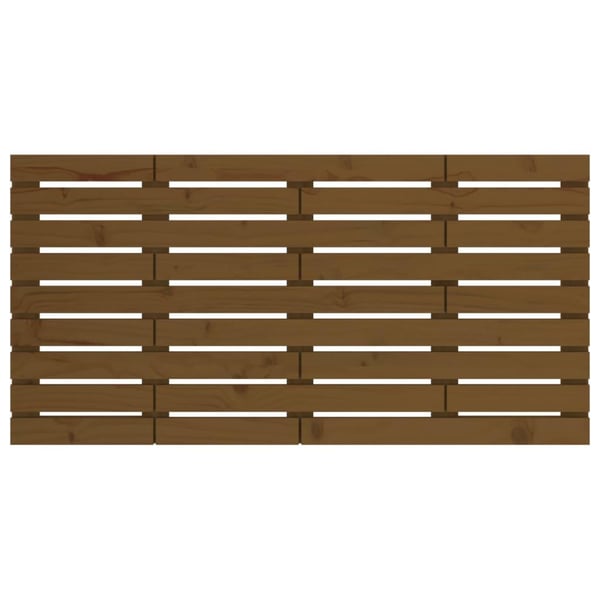 vidaXL Veggmontert hodegavl honningbrun 146x3x63 cm heltre furu