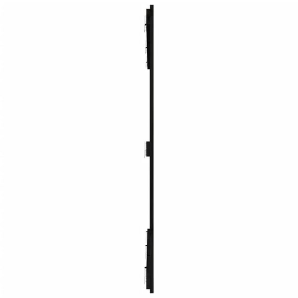 vidaXL Veggmontert sengegavl svart 159,5x3x110 cm heltre furu