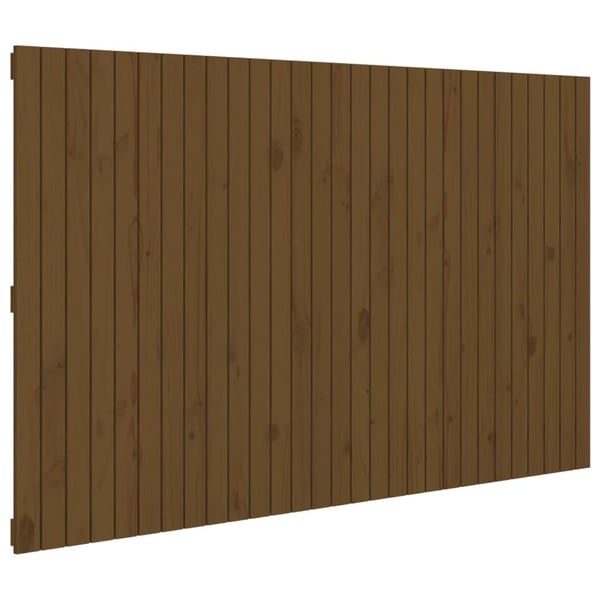 vidaXL Veggmontert hodegavl honningbrun 185x3x110 cm heltre furu