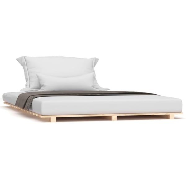 vidaXL Sengeramme 135x190 cm heltre furu