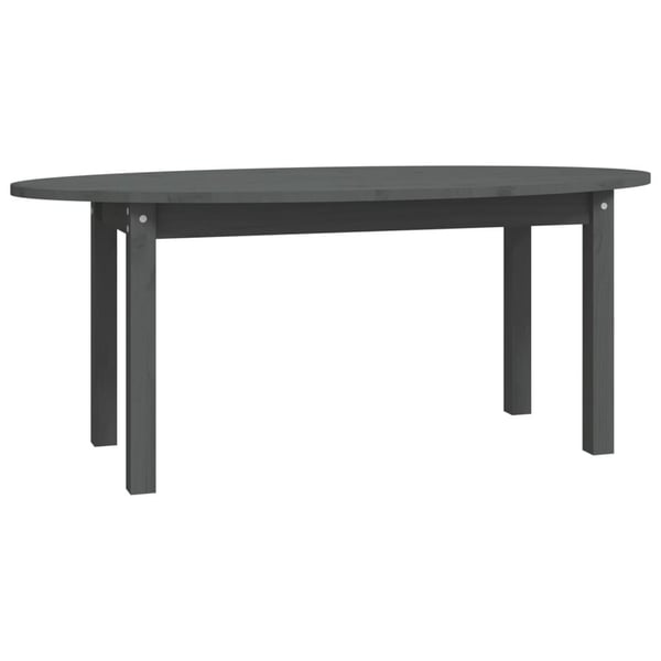 vidaXL Salongbord grå 110x55x45 cm heltre furu